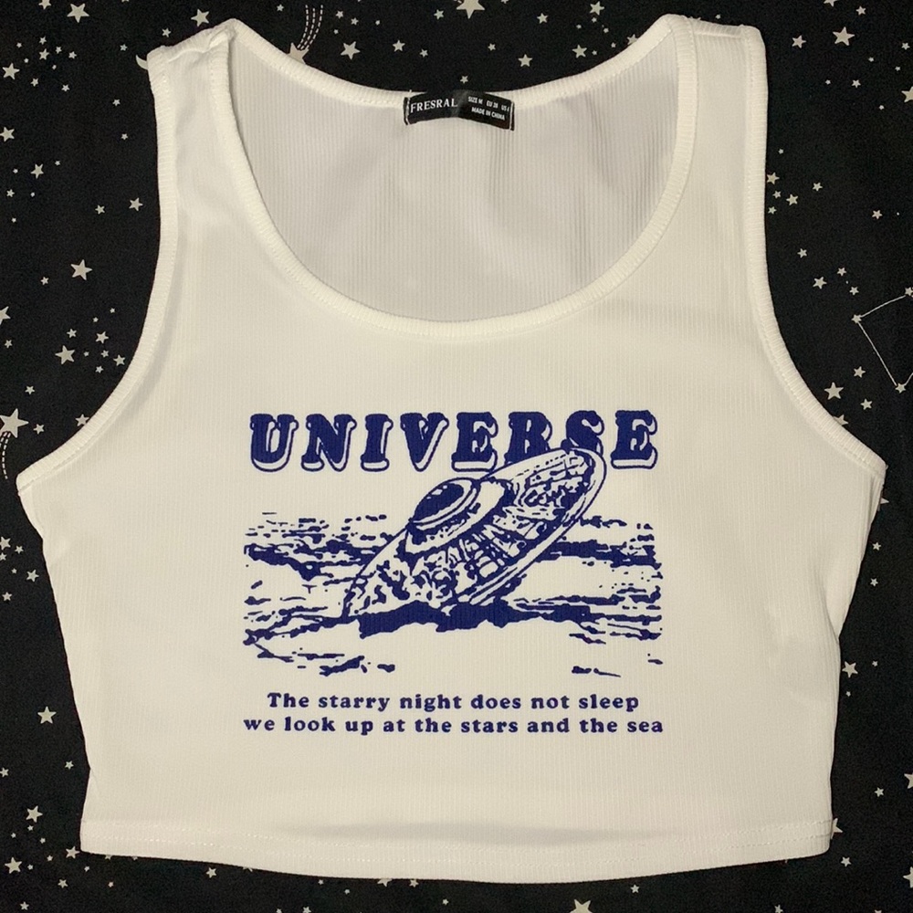 Top, crop top, white,